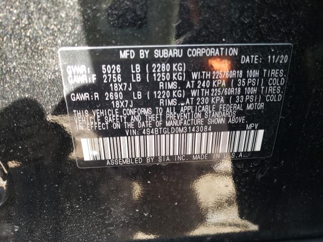 2021 SUBARU OUTBACK ON 4S4BTGLD0M3143084