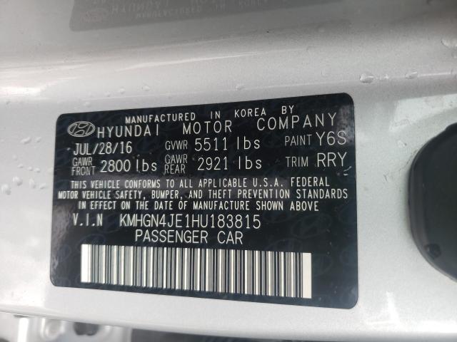 2017 GENESIS G80 KMHGN4JE1HU183815
