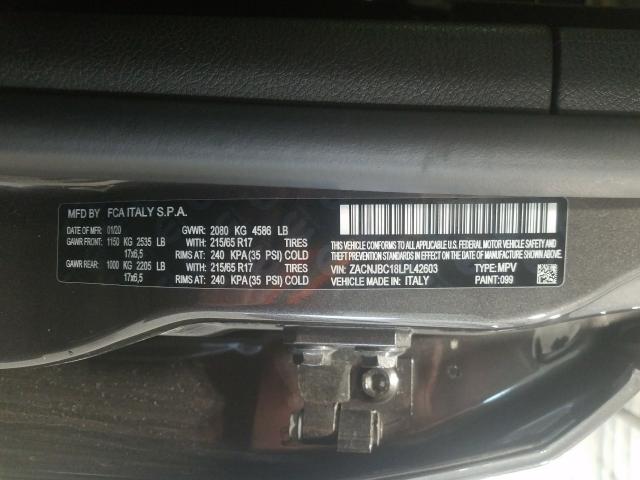 2020 JEEP RENEGADE T ZACNJBC18LPL42603