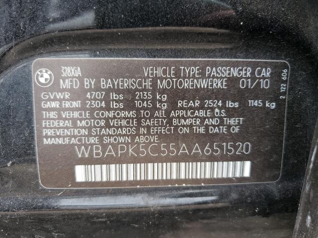 2010 BMW 328 XI SUL WBAPK5C55AA651520