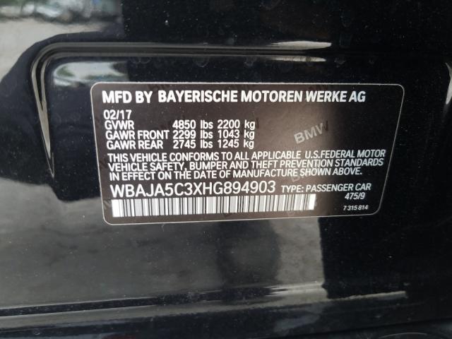2017 BMW 530 I WBAJA5C3XHG894903