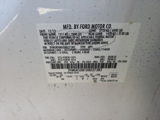 2013 FORD FLEX LIMIT 2FMGK5D81DBD27383