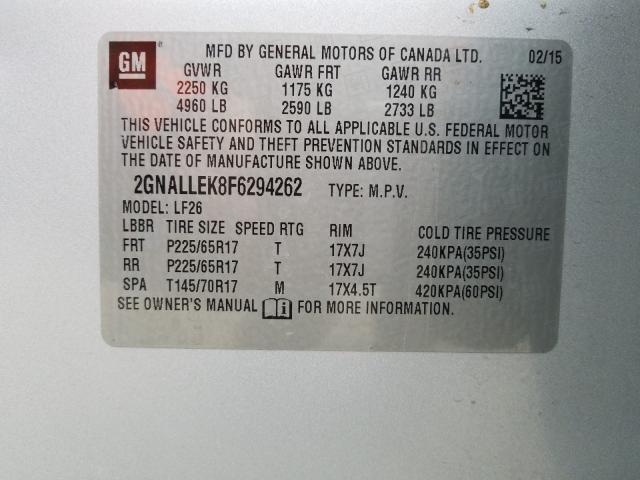 2015 CHEVROLET EQUINOX L 2GNALLEK8F6294262