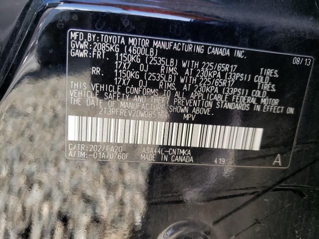 2013 TOYOTA RAV4 XLE 2T3RFREV2DW085164