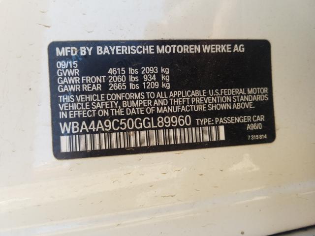 2016 BMW 428 I GRAN WBA4A9C50GGL89960