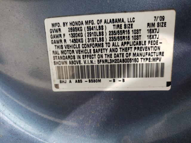 2010 HONDA ODYSSEY LX 5FNRL3H20AB005160