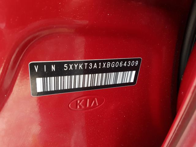 2011 KIA SORENTO 5XYKT3A1XBG064309
