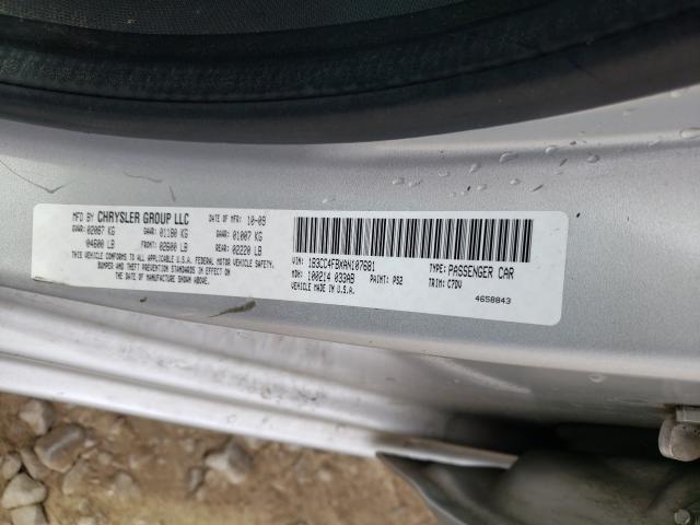 2010 DODGE AVENGER SX 1B3CC4FBXAN107681