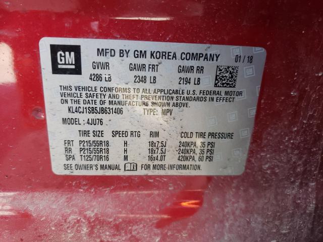 2018 BUICK ENCORE SPO KL4CJ1SB5JB631406