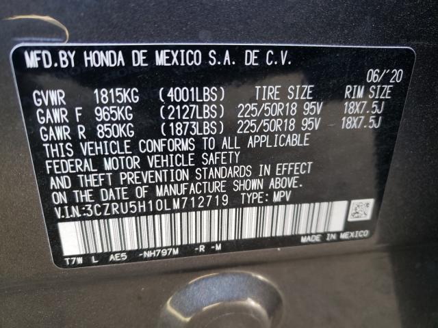 2020 HONDA HR-V SPORT 3CZRU5H10LM712719