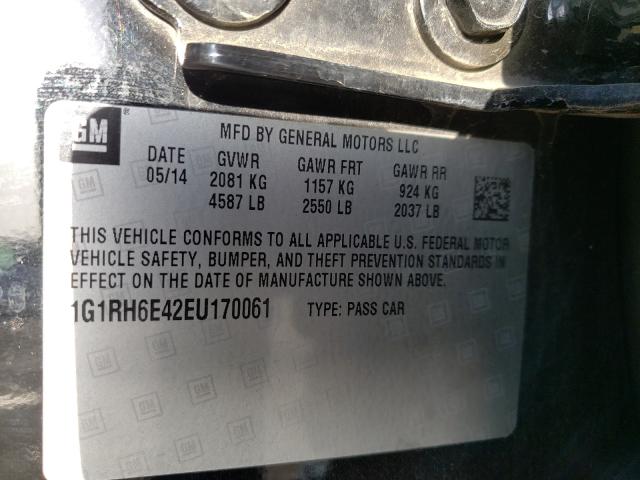 VIN 1G1RH6E42EU170061 2014 Chevrolet Volt no.10