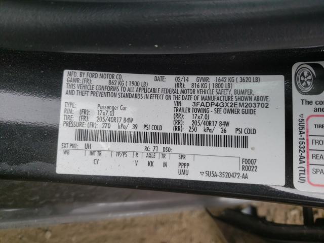 2014 FORD FIESTA ST 3FADP4GX2EM203702