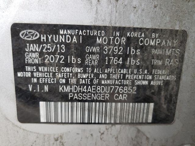 2013 HYUNDAI ELANTRA GL KMHDH4AE8DU776852