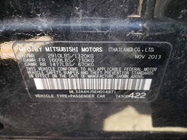 2014 MITSUBISHI MIRAGE ES ML32A4HJ5EH014871
