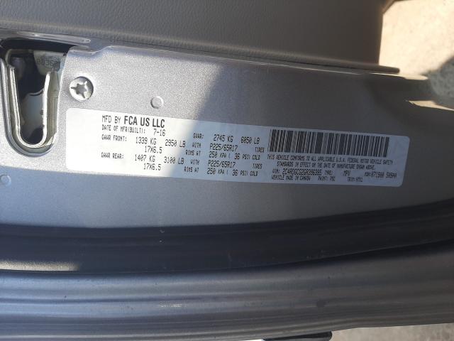 2016 DODGE GRAND CARA - 2C4RDGCG2GR396395