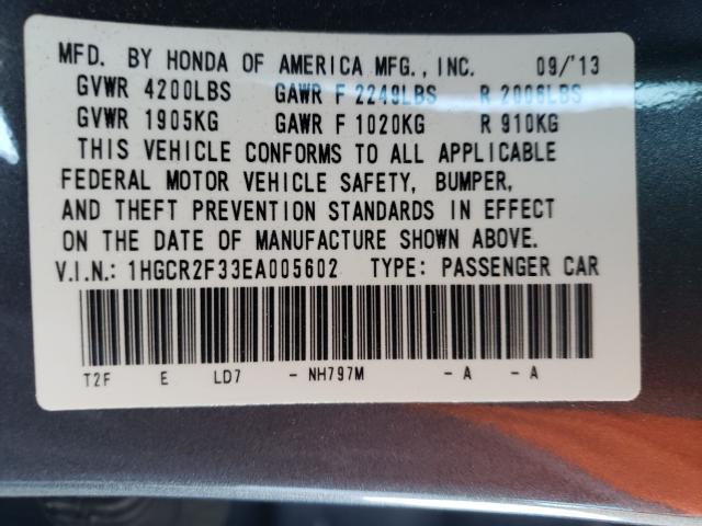 VIN 5XXGN4A70FG375638 2014 HONDA ACCORD LX no.10