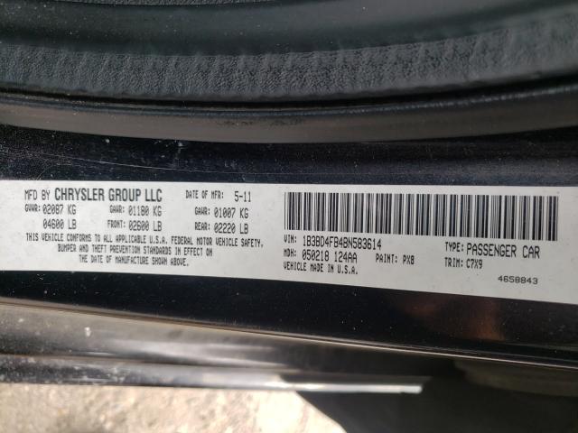 2011 DODGE AVENGER EX 1B3BD4FB4BN583614