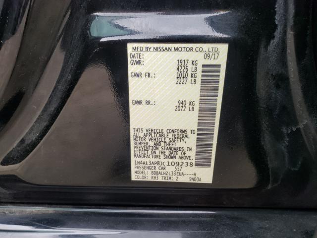 VIN 4T1DAACK2SU505949 2018 NISSAN ALTIMA 2.5 no.10