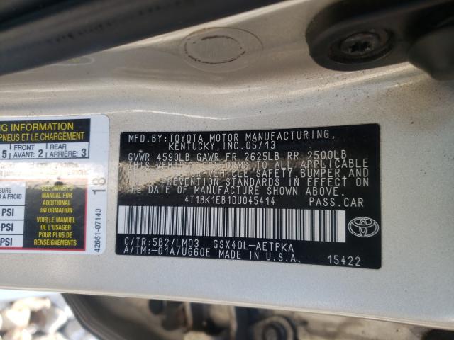 2013 TOYOTA AVALON BAS 4T1BK1EB1DU045414