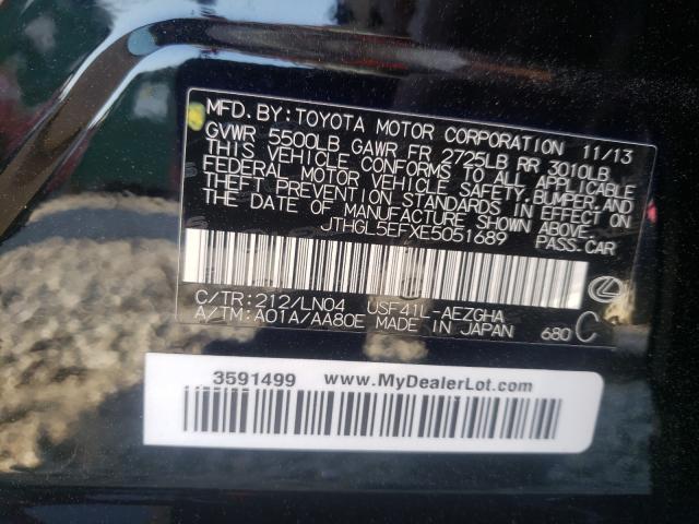 2014 LEXUS LS 460L JTHGL5EFXE5051689