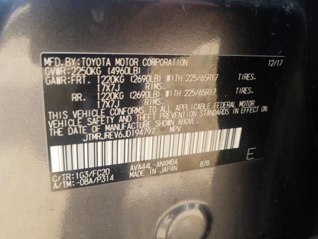 2018 TOYOTA RAV4 HV LE JTMRJREV6JD194797