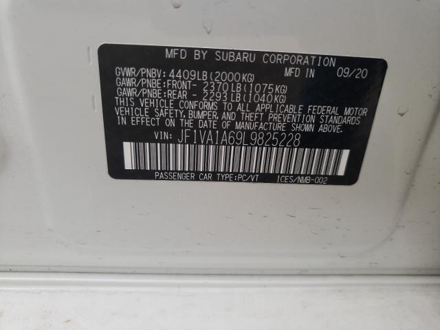 2020 SUBARU WRX JF1VA1A69L9825228