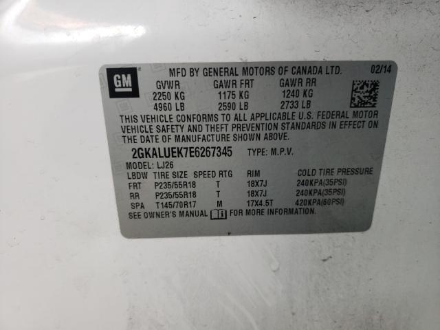 2014 GMC TERRAIN DE 2GKALUEK7E6267345