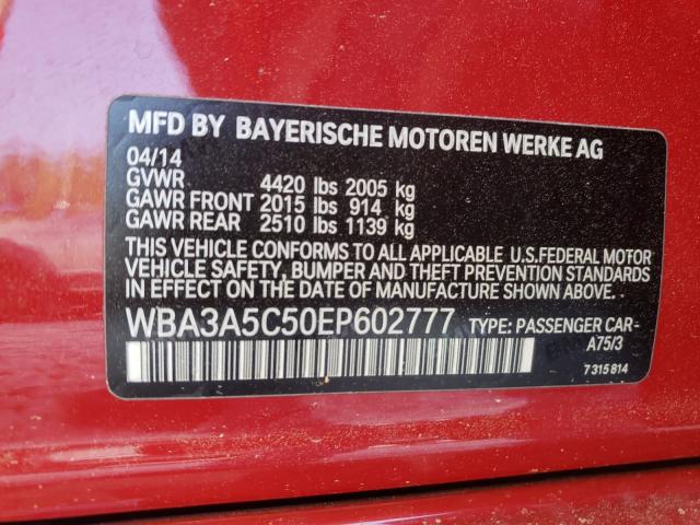 2014 BMW 328I WBA3A5C50EP602777