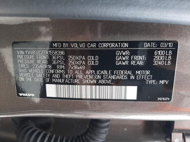2010 VOLVO XC90 V8 YV4852CZ7A1558396