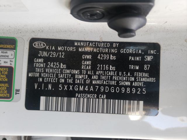 2013 KIA OPTIMA LX 5XXGM4A79DG098925