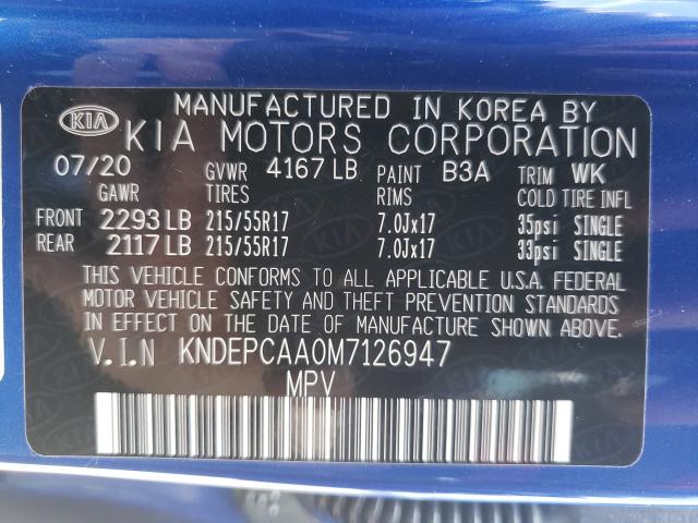2021 KIA SELTOS LX KNDEPCAA0M7126947