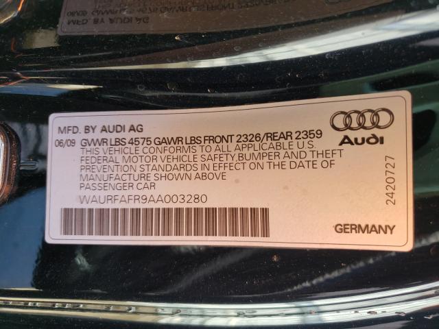 2010 AUDI A5 PREMIUM WAURFAFR9AA003280