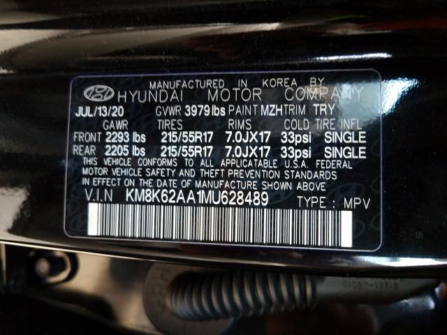 2021 HYUNDAI KONA SEL P KM8K62AA1MU628489