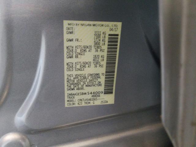 2017 NISSAN TITAN SV 1N6AA1E58HN544009