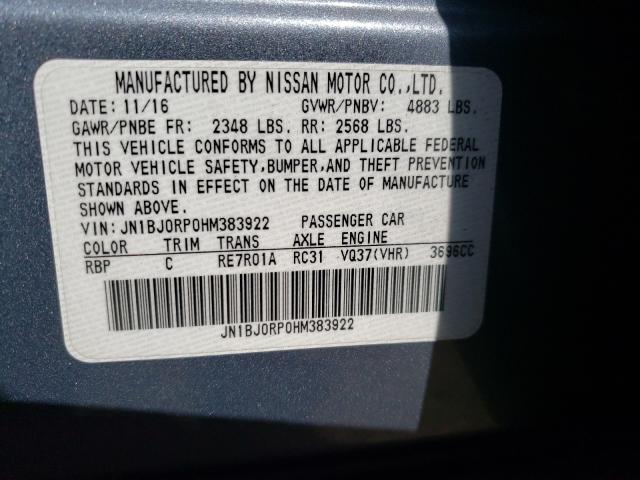 2017 INFINITI QX50 JN1BJ0RP0HM383922