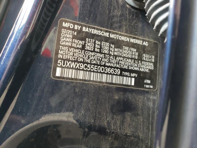2014 BMW X3 5UXWX9C55E0D36639