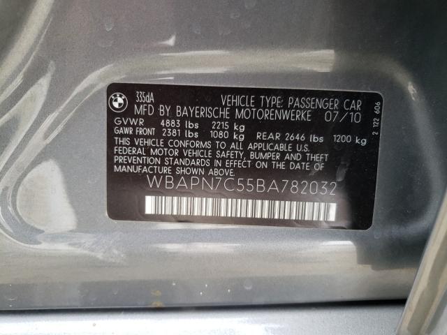 2011 BMW 335 D WBAPN7C55BA782032