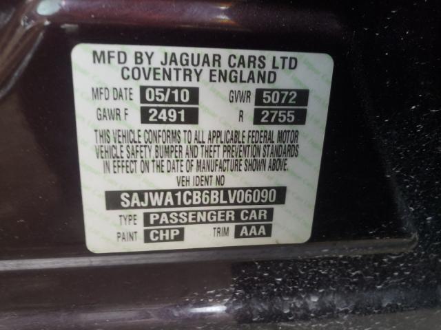 2011 JAGUAR XJ SAJWA1CB6BLV06090