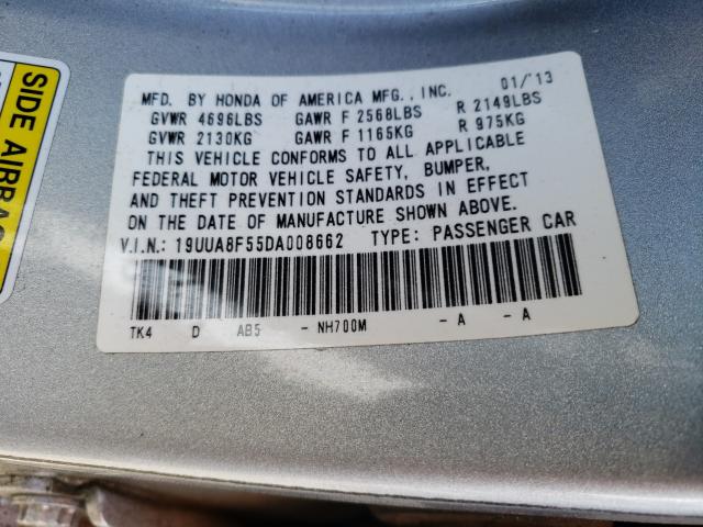 2013 ACURA TL TECH 19UUA8F55DA008662