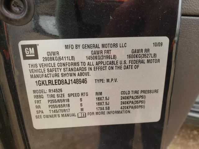 2010 GMC ACADIA 1GKLRLED8AJ148946