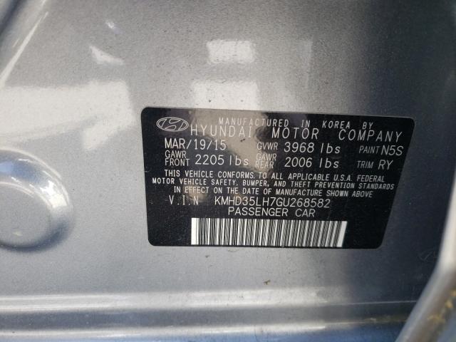 2016 HYUNDAI ELANTRA GT KMHD35LH7GU268582