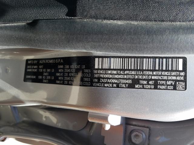 2018 ALFA ROMEO STELVIO TI ZASFAKNN4J7B99495