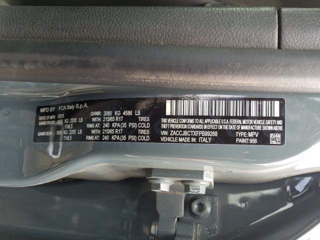 2015 JEEP RENEGADE T ZACCJBCTXFPB89268