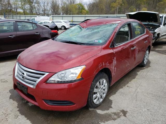 VIN JM3KE4DY4G0788638 2014 NISSAN SENTRA S no.2