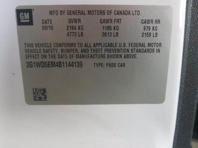 2011 CHEVROLET IMPALA POL 2G1WD5EM4B1144139