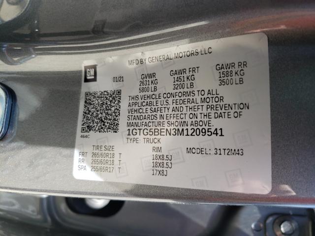 2021 GMC CANYON ELE 1GTG5BEN3M1209541