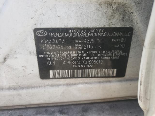 2013 HYUNDAI SONATA GLS 5NPEB4AC0DH805019
