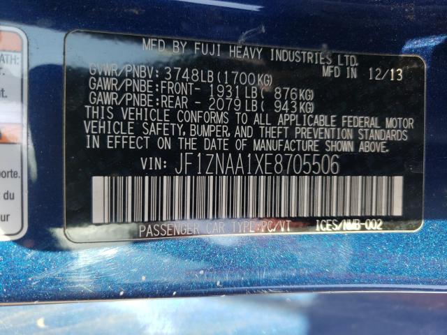 2014 TOYOTA SCION FR-S JF1ZNAA1XE8705506