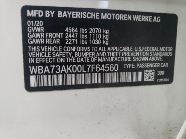 2020 BMW 228XI WBA73AK00L7F64560