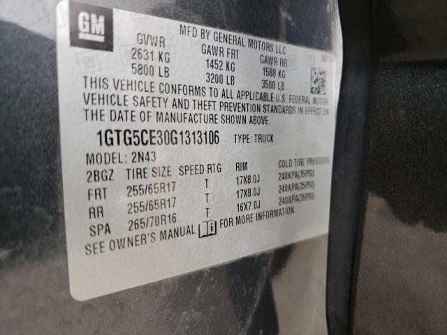 2016 GMC CANYON SLE 1GTG5CE30G1313106